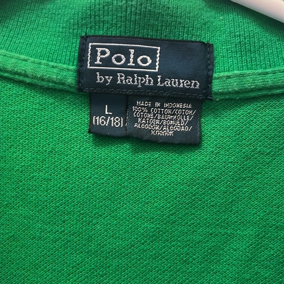Hunter green polo by Ralph Lauren kids size large (16/18) - Picture 3 of 8